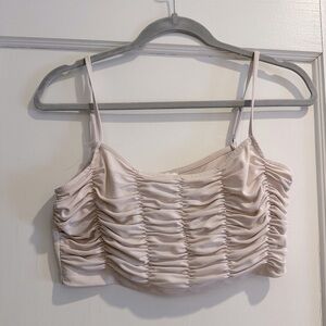 Princess Polly ruched pink tank top